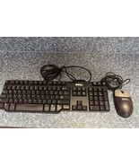 Dell SK-8115 Wired Keyboard Black, Dell Corded Mouse. Both Working - £15.71 GBP