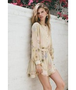 ZARA FLORAL ROMANTIC PRINTED CROCHET DRESS M-L - $1,121.45 MXN