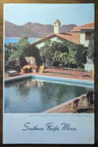 Vintage 1940&#39;s Southern Pacific Railroad Menu Hotel Playa De Cortes - $27.88