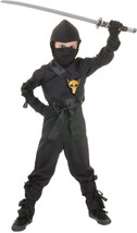 Underwraps Children&#39;s Ninja Costume, Black, Small - £78.34 GBP