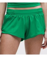LULULEMON HOTTY HOT LOW RISE SHORT 2.5”~RACEWAY GREEN~LINED~0 2 4 6 8 10 12 - $110.28 CAD
