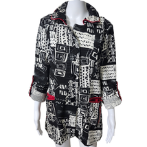 Moonlight Fashion Y &amp; S Design Jacket Art To Wear Mix Media Print Small ... - £27.56 GBP