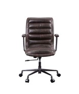 Zooey Office Chair, Distress Chocolate Top Grain Leather - $15,416.20 MXN