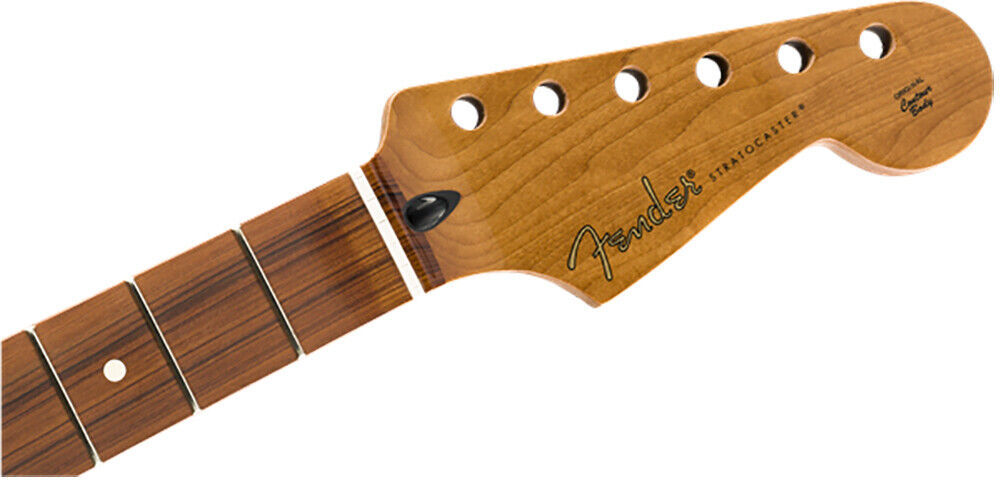 Primary image for Genuine Fender Roasted Maple Stratocaster Neck 9.5" Pau Ferro C Shape