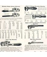 1922 N.T. Bushnell Adjustable Wrenches Tool Advertisement Catalog Hardwa... - €21,67 EUR