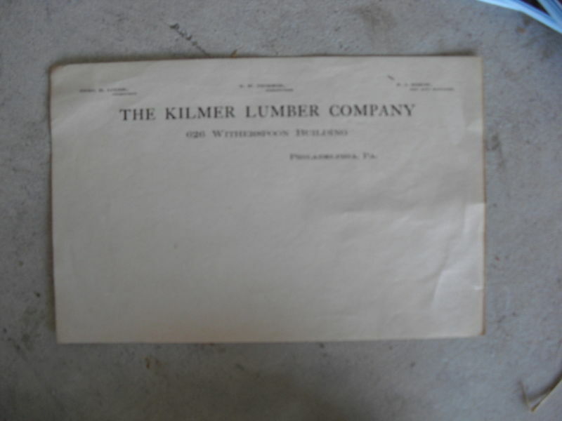 Vintage Half Letterhead Kilmer Lumber Company PA - $17.82
