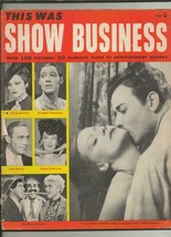 ORIGINAL Vintage 1956 This Was Show Business Magazine Greta Garbo Marx B... - $49.49
