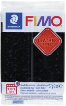 Fimo Leather Effect Polymer Clay 2oz-Black - $11.62