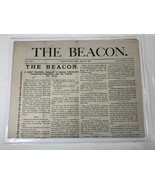 THE BEACON - Springfield Ohio 1886 Prohibition Era  Vol 1 No 1 Newspaper - $553.60 MXN
