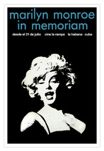Spanish movie Poster&quot;MARILYN MONROE&quot;In memoriam.Film Noir decoration art. - £12.66 GBP