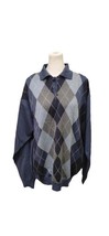 Brandini Mens Medium 100% Merino Wool Argyle Pullover Sweater Made in It... - $81.16