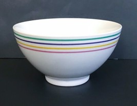 Alfoldi European Porcelain Cheery Colorful Stripes Soup Cereal Bowl Repl... - £7.08 GBP