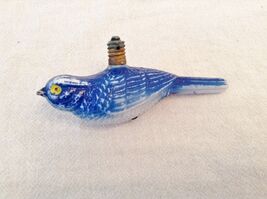 Vintage Christmas Ornament Figural Light Bulb Milk Glass Blue Bird JAPAN - $128.15 MXN Vintage Christmas Ornament Figural Light Bulb Milk Glass Blue Bird JAPAN - $128.15 MXN