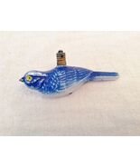 Vintage Christmas Ornament Figural Light Bulb Milk Glass Blue Bird JAPAN - $127.78 MXN Vintage Christmas Ornament Figural Light Bulb Milk Glass Blue Bird JAPAN - $127.78 MXN