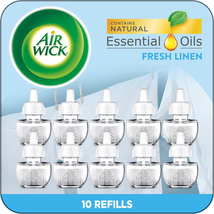 Plug in Scented Oil Refill, 10Ct, Fresh Linen, Air Freshener, Essential ... - £23.47 GBP