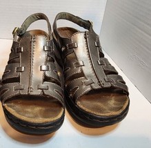 Clarks Bendables Womens Comfort Sandals Lexi Marigold 37487 Brown Metallic 6.5 M - £11.45 GBP