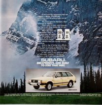 1981 Subaru 4WD Wagon Advertisement Automobilia Vintage Maine Alaska DWKK29 - €21,45 EUR