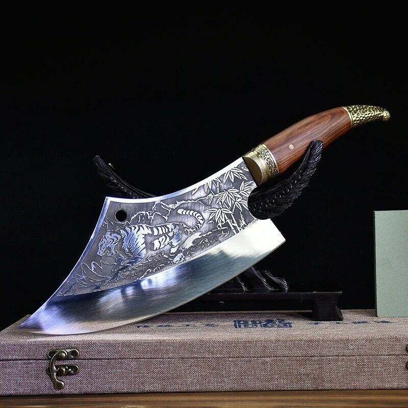 Hand Forged Knife Molybdenum Vanadium Steel Chopping Knife Kitchen Knive... - $105.29