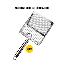 2 pcs Stainless Steel Handle Cat Litter Scoop  - $30.19