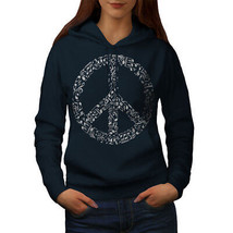 Wellcoda Peace Sign Music Rasta Womens Hoodie,  Casual Hooded Sweatshirt - £28.47 GBP