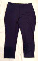 Lysse Navy Blue Knit Leggings Size 3X - $17.09