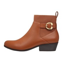 Aerosoles Brown Ankle Boots Women Size 10 Wide Cognac - £19.95 GBP