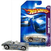 Year 2006 Hot Wheels Engine Revealers 1:64 Die Cast Car #3 - Silver &#39;58 CORVETTE - £19.66 GBP