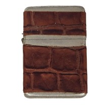 Vtg Storm King Windproof Lighter Faux Crocodile Leather Case NEW Flint &amp;... - £17.50 GBP