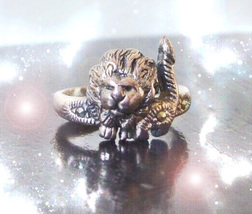 HAUNTED RING KING LION CONQUER SUCCEED DOMINATE MASTER MAGICK HIGHEST LIGHT image 2