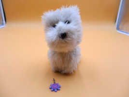 American Girl Doll Pet White Westie  Coconut Dog Plush 5 inch Pet  Retired - £7.17 GBP