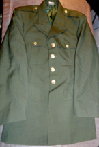 Derossi &amp; Son Serge AG-489 Class A Dress Green Army Uniform Jacket Coat 36R - £32.36 GBP