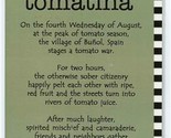 Tomatina Restaurant Menu Santa Clara California - £14.19 GBP