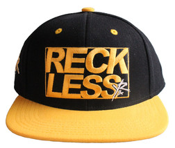 Young &amp; Reckless Y&amp;r La Hombre Negro Amarillo Gorra Béisbol Nuevo con Et... - £11.44 GBP