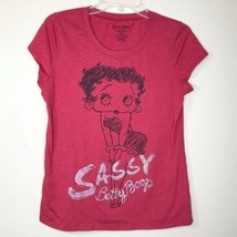 Betty Boop Graphic Red T Shirt Tee Sassy Sz 15/17 Juniors - £13.20 GBP