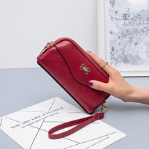 Women&#39;s Change Long Clutch Bag Simple Double-Pull Crossbody Mobile Phone Shoulde - £20.85 GBP