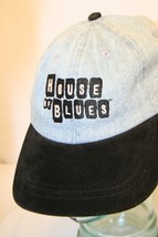 House of Blues Orlando Lt Blue Denim Block Embroider Ltrs Dad Cap Hat Strapback - £59.03 GBP