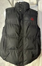 J. WHISTLER Black Zipper Snap Poly/Poly Blend Jacket Vest Men - Size L Very Good - €12,86 EUR