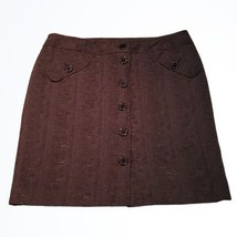 Anne Klein Black Button Embellished Knee Length Pencil Skirt Size 10 Wai... - $21.85