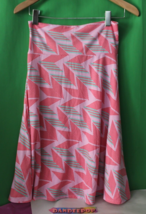 LuLaRoe Pink Abstract Fold Over Skirt Size Women&#39;s Small - £15.58 GBP