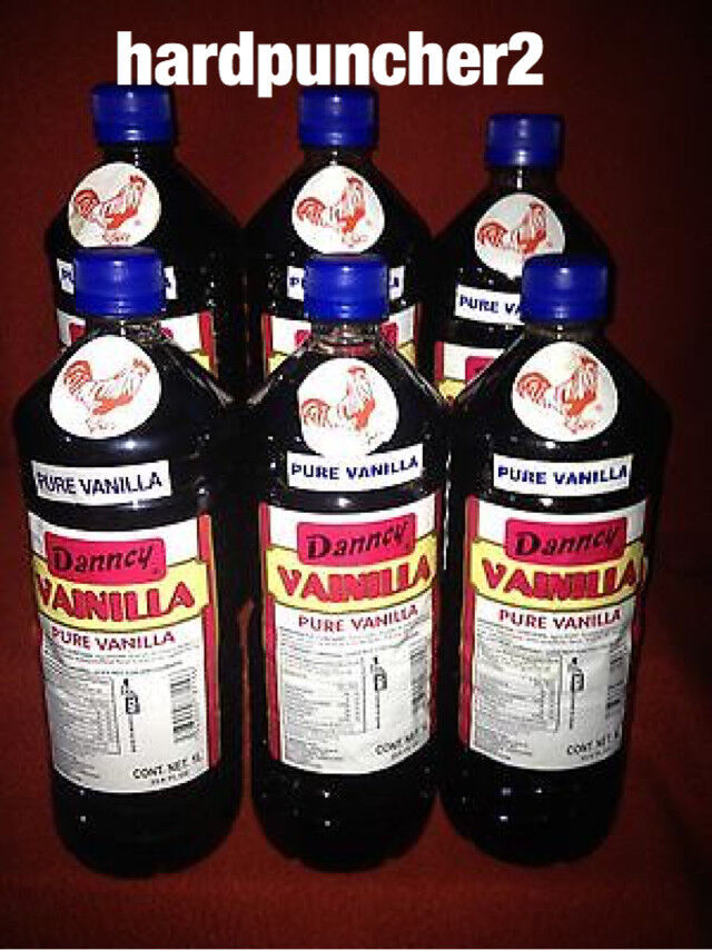 6 Bottles Danncy Mexican Vanilla (Dark) One Liter Bottles - $46.75