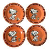 Peanuts Snoopy and Woodstock Halloween Mummy 8" Plates – Set of 4 by Gibson Over - $31.57 CAD
