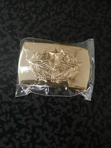 Belt buckle RTAF Thai Air Force Soldier gold color RTAF Collectible Militaria - $18.49