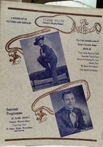 Hank Snow - ROUND-UP / Original 1947 Souvenir Program - Vg Condition - £15.99 GBP