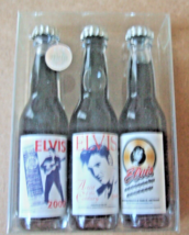 New Miniature Elvis Presley PEPSI-COLA 3 Pack Mini Bottles Artist Of Century - £21.57 GBP