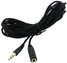10ft 3.5mm 1/8&quot; Stereo Audio Headphone Cable Fabric Extension Cord Male ... - $21.11