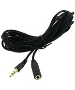 10ft 3.5mm 1/8&quot; Stereo Audio Headphone Cable Fabric Extension Cord Male ... - $386.16 MXN