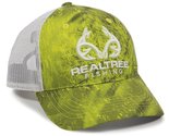 Outdoor Cap Standard RT06A Realtree Fishing Dark Lime/White, One Size Fits - $19.55