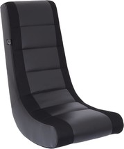 The Crew Furniture Classic Video Rocker Floor Gaming Chair, Kids, Black/... - $64.96