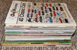 Lot 63 Cross Stitch Booklets Books Leaflets ++ Patterns Vintage LOOK! - $69.29