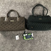 Vera Bradley Purse Lot  of 3 Bags Microfiber Totes and NWT wallet - £15.08 GBP